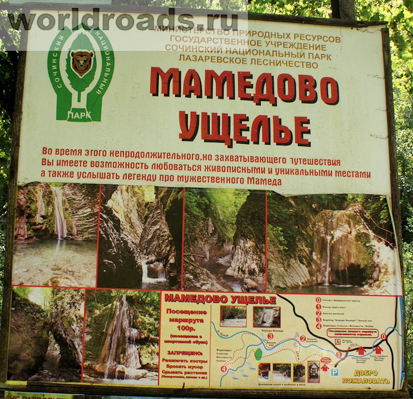 Карта мамедова щель
